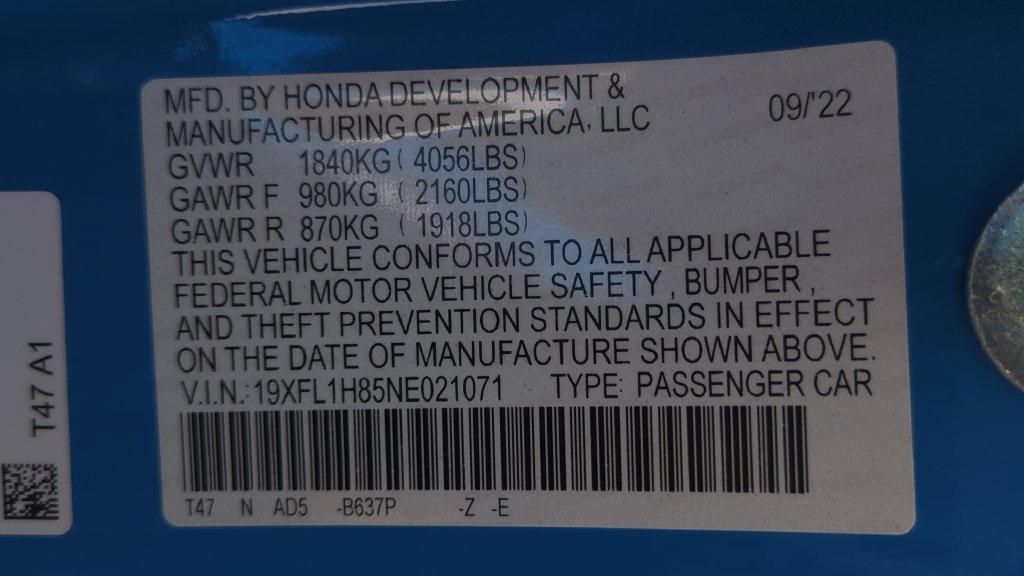Used 2022 Honda Civic Sport Touring image 24