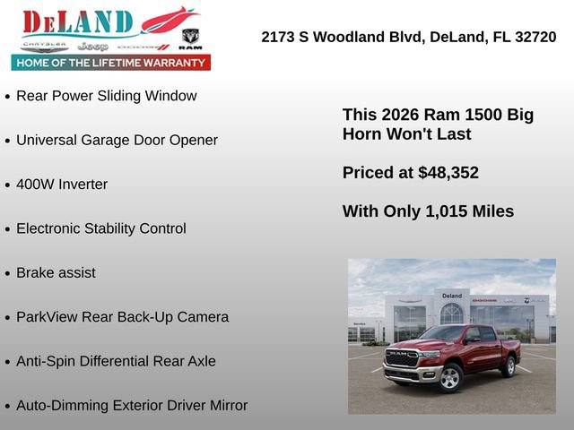 New 2026 RAM 1500 Big Horn AWD/4WD image 30