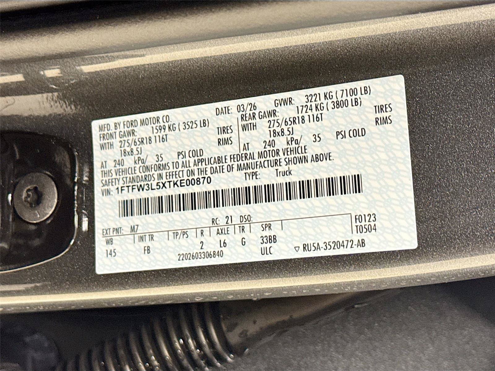 New 2026 Ford F150 XLT w/ Equipment Group 302A MID AWD/4WD image 30