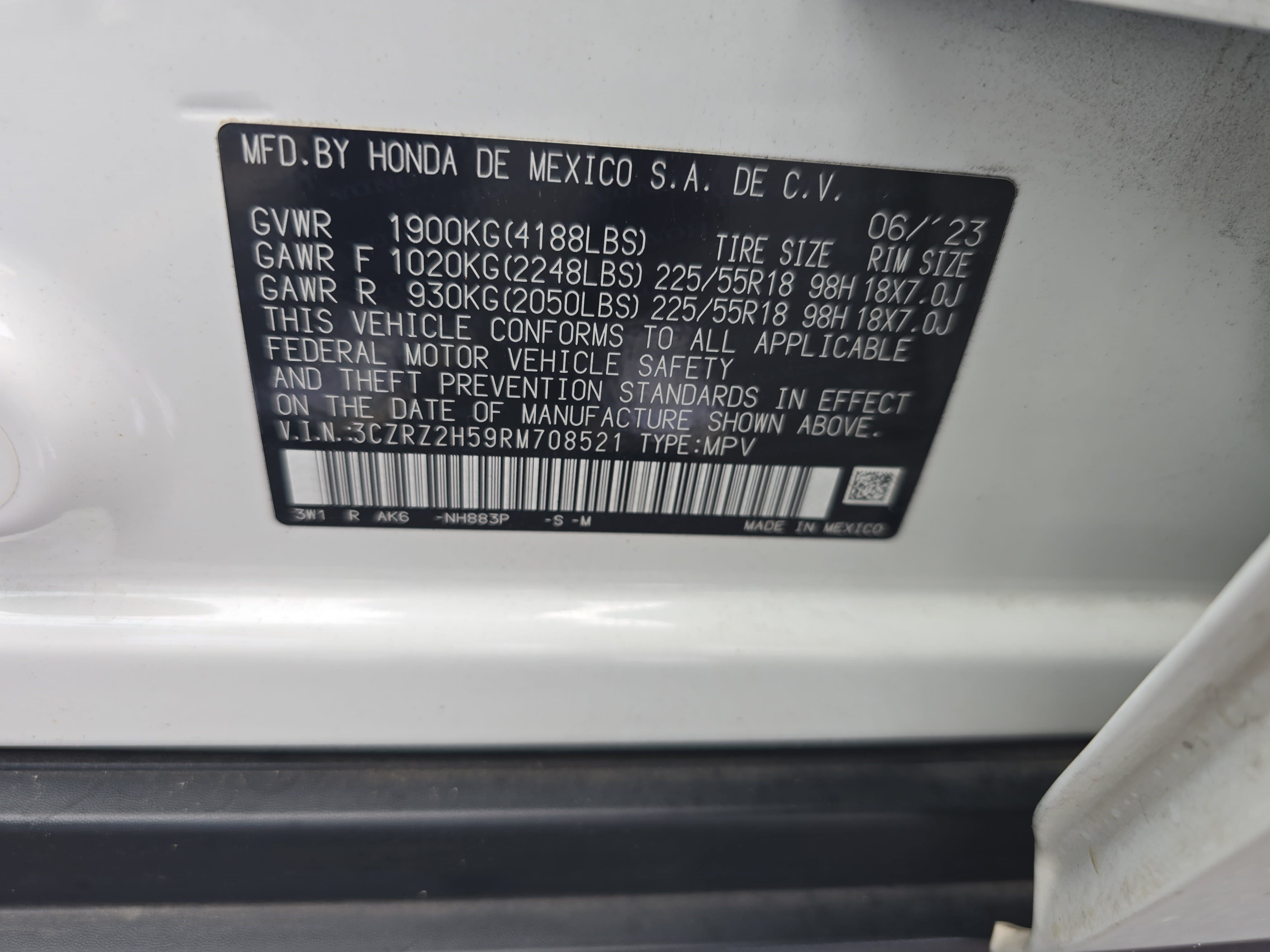 Certified 2024 Honda HR-V Sport image 33