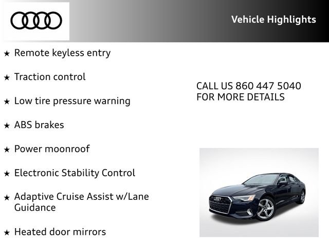 Certified 2024 Audi A6 2.0T Premium w/ Convenience Package AWD/4WD image 24