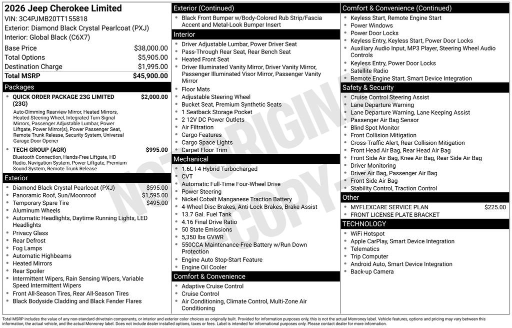 New 2026 Jeep Cherokee Limited image 4