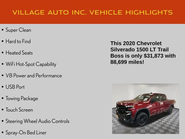 Used 2020 Chevrolet Silverado 1500 LT Trail Boss AWD/4WD image 7