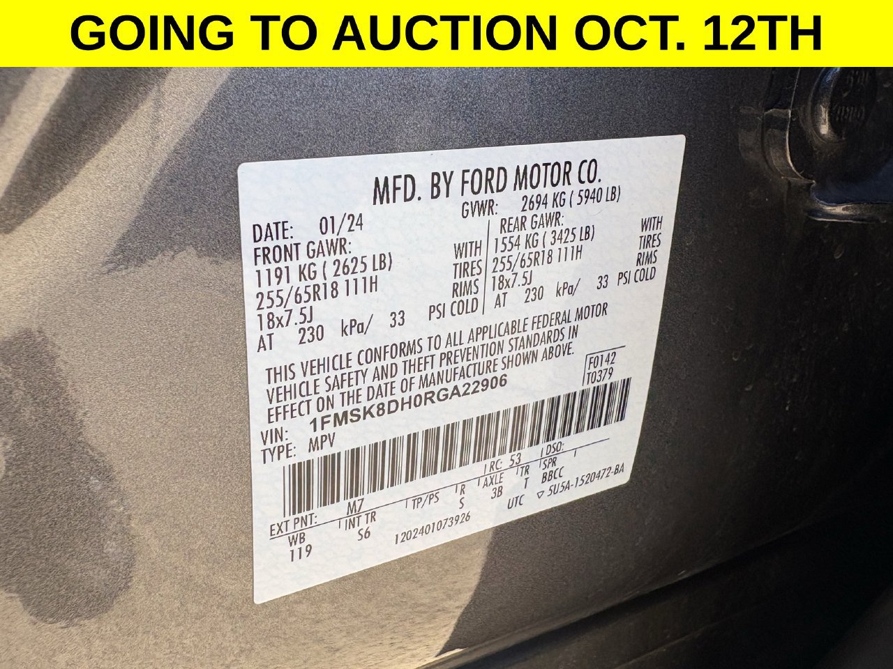 Used 2024 Ford Explorer XLT w/ Equipment Group 202A AWD/4WD image 30