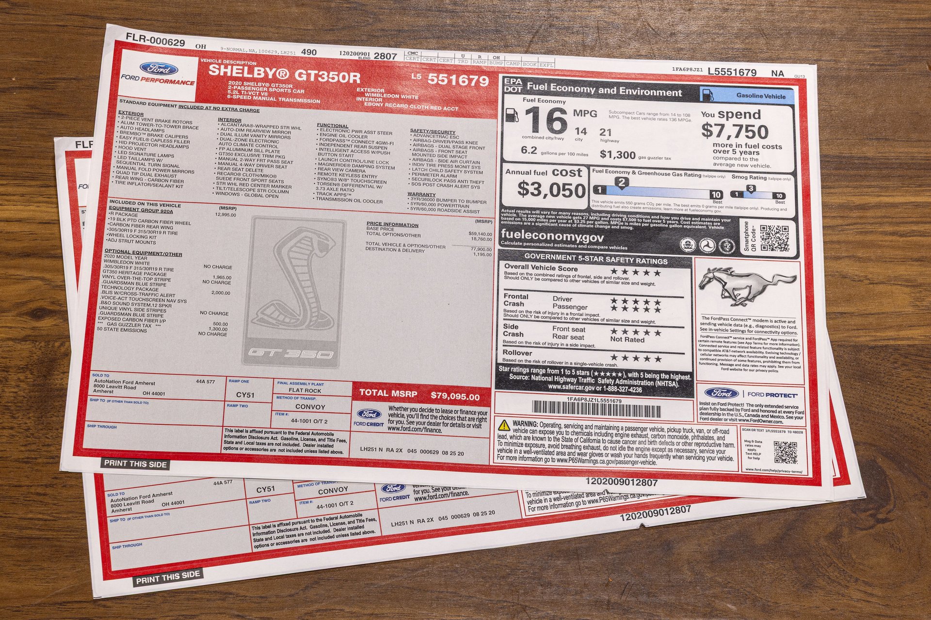 Used 2020 Ford Mustang Shelby GT350R w/ GT350R Equipment Group 920A image 36