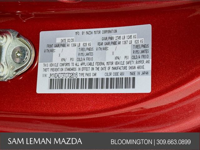 New 2026 MAZDA MX-5 Miata Grand Touring w/ Weather Package image 28