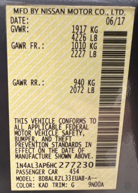 Used 2017 Nissan Altima 2.5 SL w/ Moonroof Package image 57