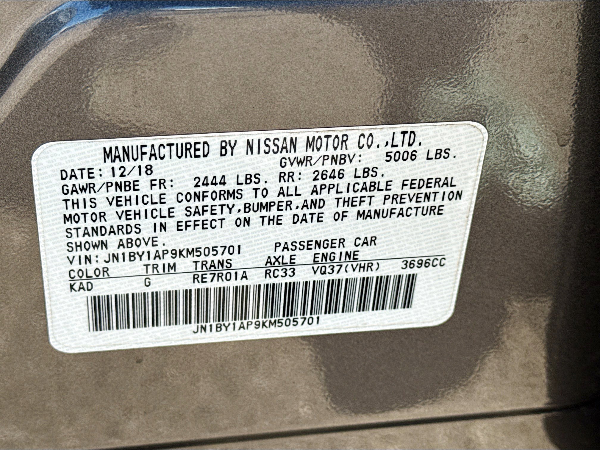 Used 2019 INFINITI Q70 Luxe w/ Sport Package image 43