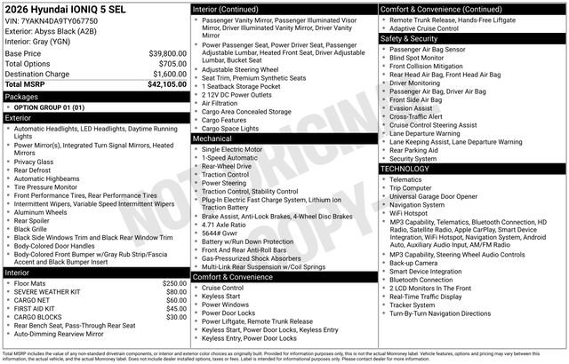 New 2026 Hyundai Ioniq 5 SEL RWD image 27
