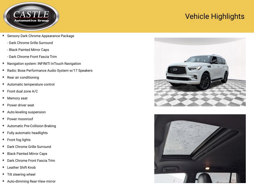 Used 2024 INFINITI QX80 Sensory AWD/4WD image 4