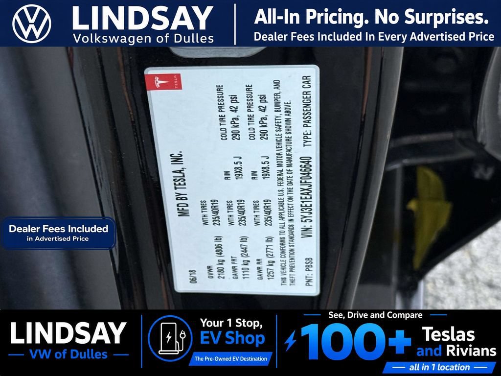 Used 2018 Tesla Model 3 Long Range RWD image 28