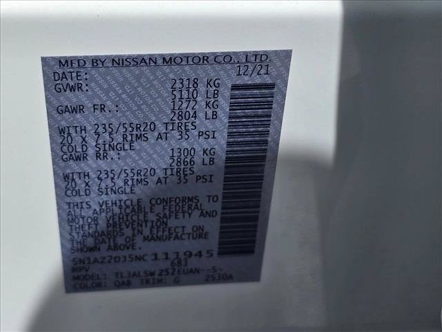 Used 2022 Nissan Murano Platinum w/ Cargo Package FWD image 26