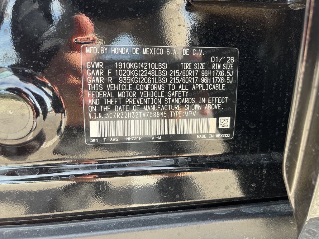 Certified 2026 Honda HR-V LX image 11