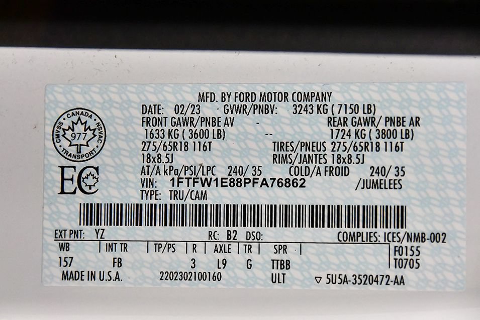 Used 2023 Ford F150 XLT w/ Equipment Group 302A High AWD/4WD image 18