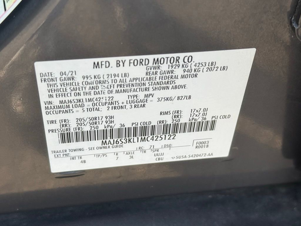 Used 2021 Ford EcoSport Titanium AWD/4WD image 34