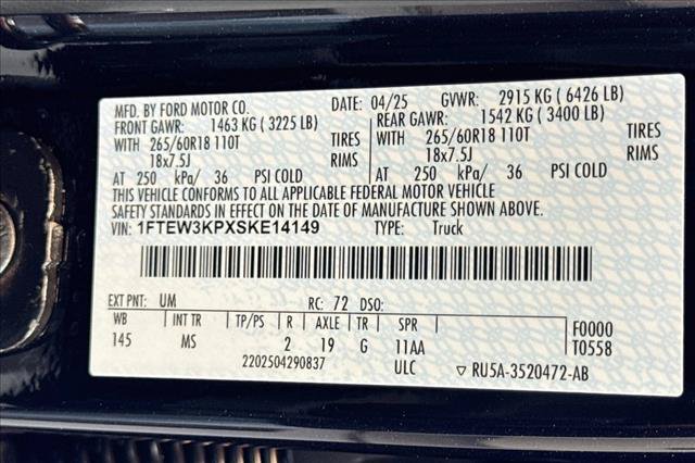 Used 2025 Ford F150 XLT w/ Equipment Group 301A Standard RWD image 30