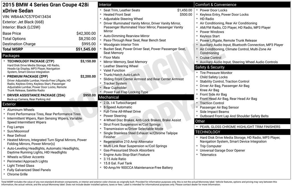 Used 2015 BMW 428i Gran Coupe xDrive image 3