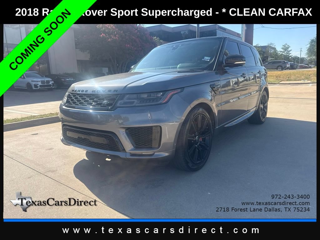 Used 2018 Land Rover Range Rover Sport Supercharged AWD/4WD image 1