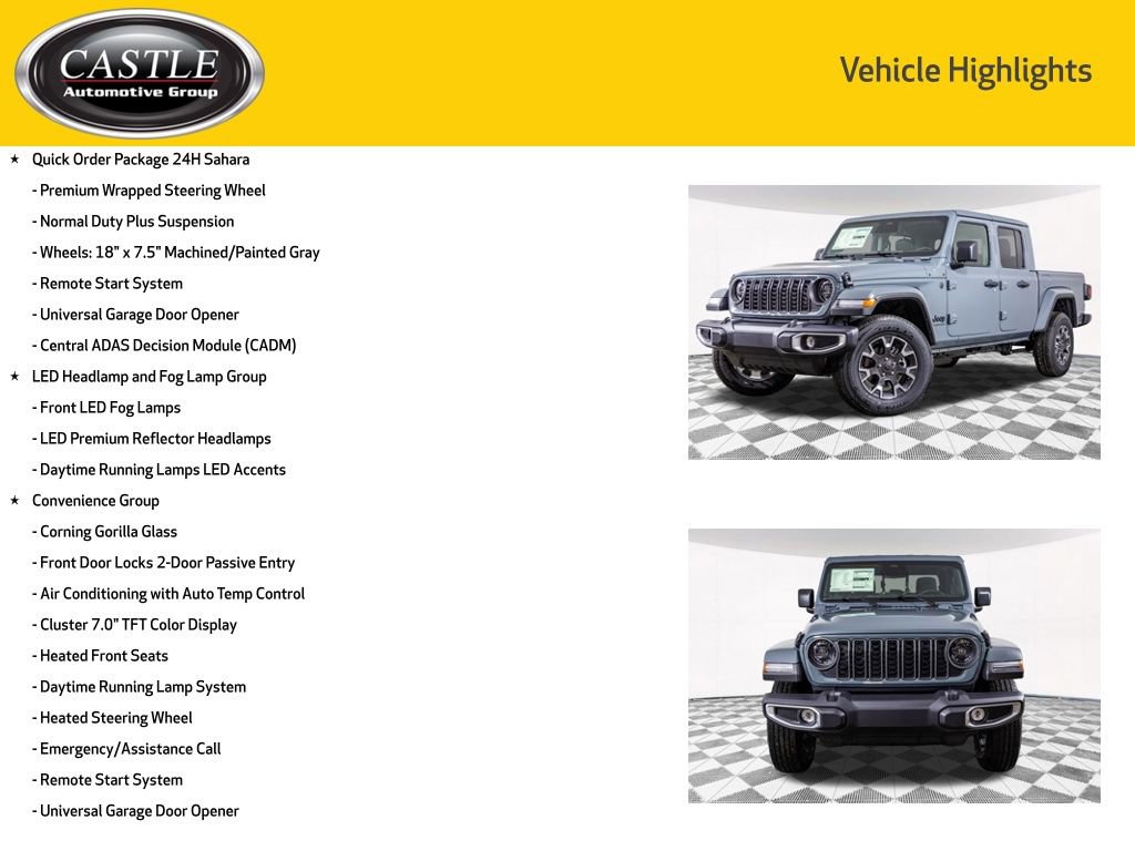 New 2026 Jeep Gladiator Sport AWD/4WD image 8