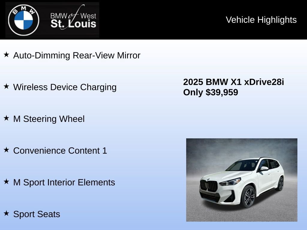 Used 2025 BMW X1 xDrive28i w/ M Sport Package image 31