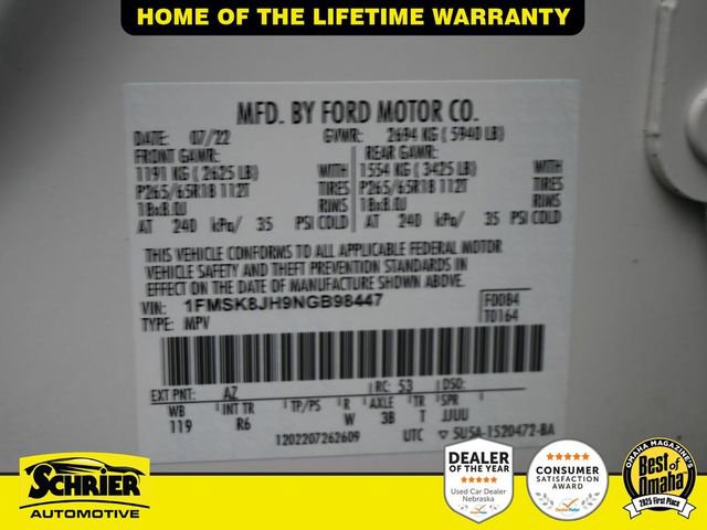 Used 2022 Ford Explorer Timberline w/ Timberline Technology Package image 55