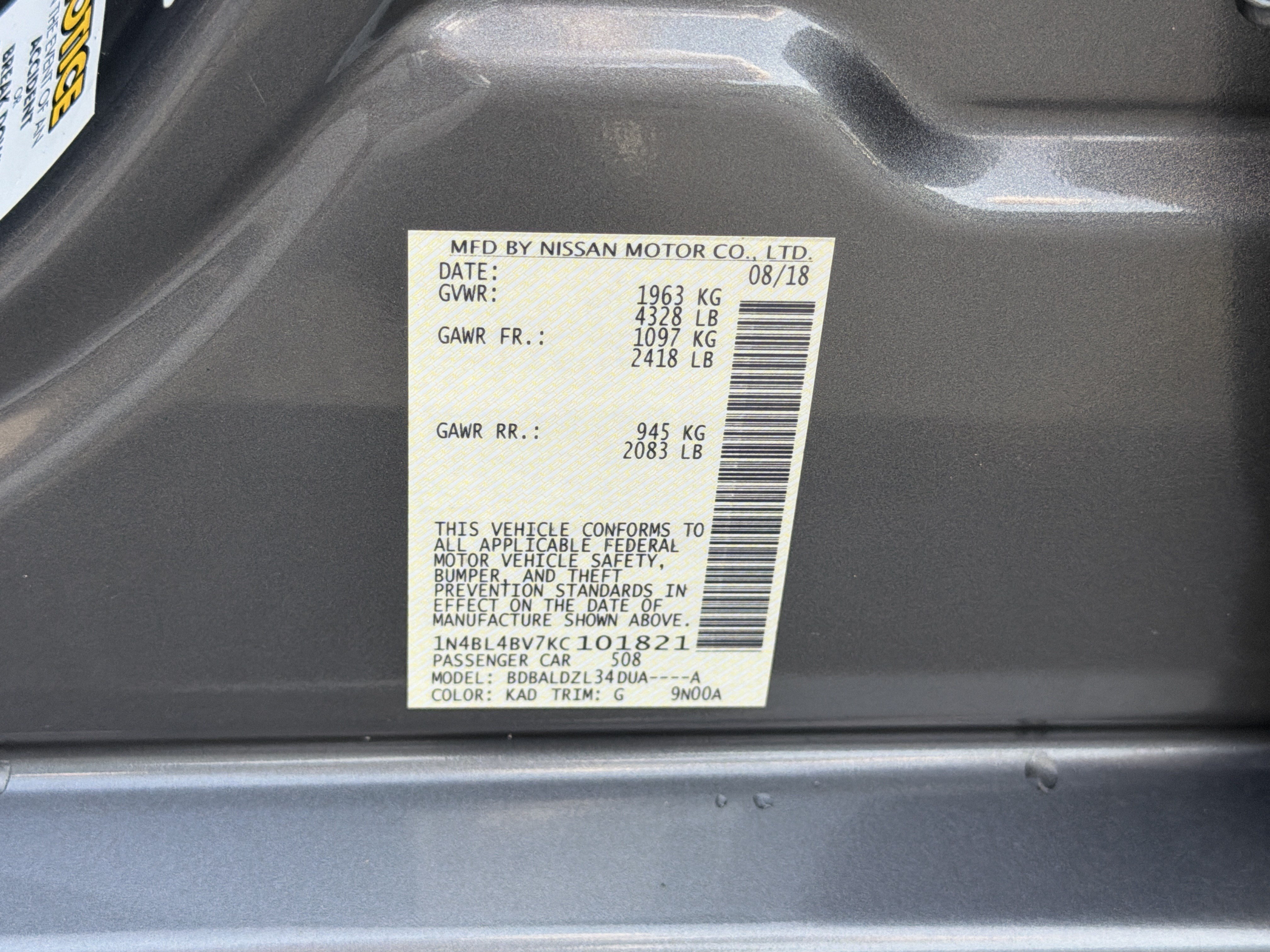 Used 2019 Nissan Altima 2.5 S FWD image 28