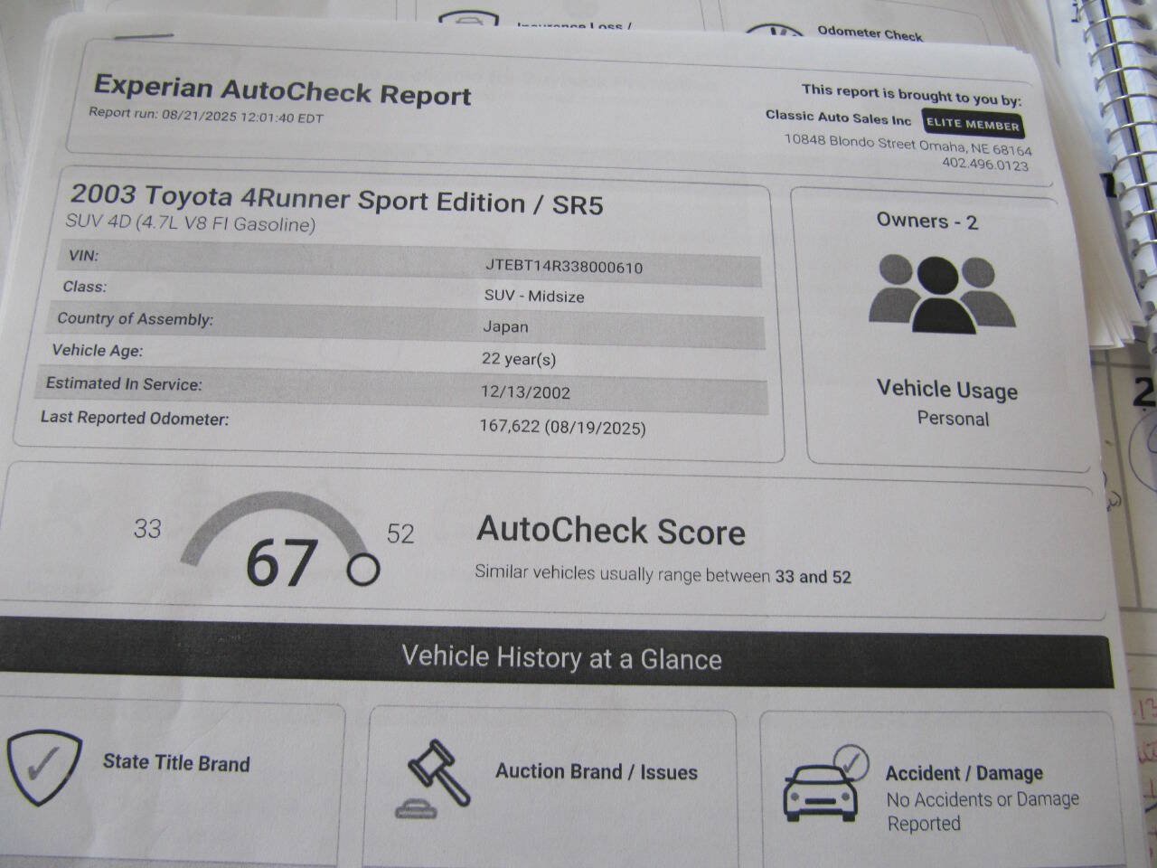 Used 2003 Toyota 4Runner Sport AWD/4WD image 23