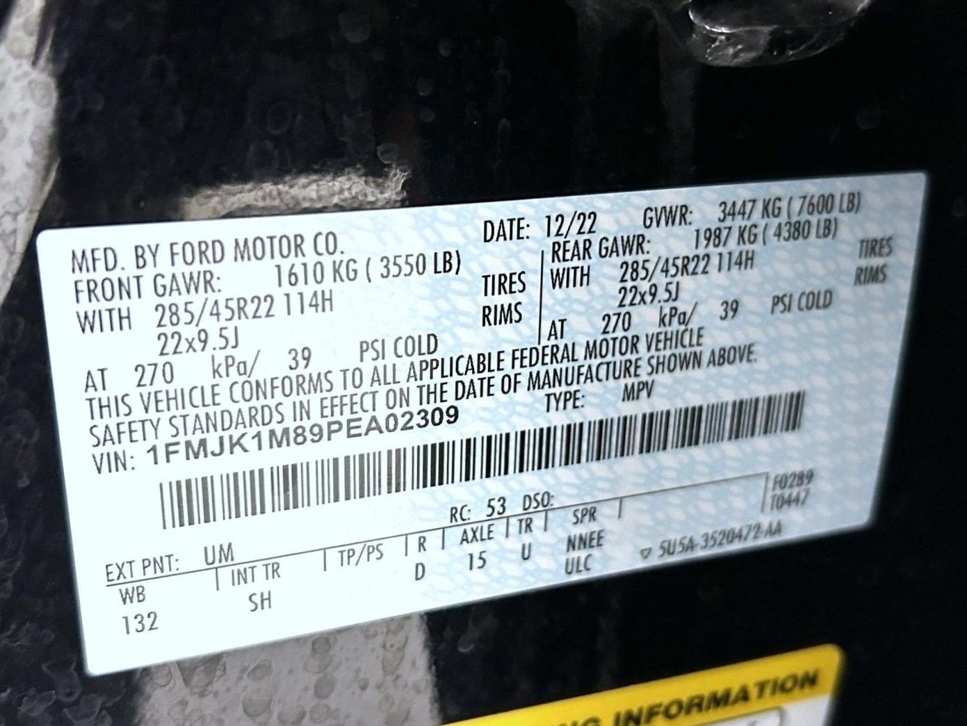 Used 2023 Ford Expedition Max Platinum AWD/4WD image 28
