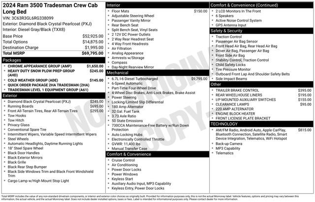 Used 2024 RAM 3500 Tradesman w/ Chrome Appearance Group image 27