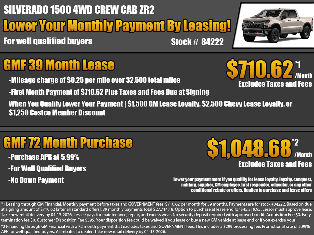 New 2026 Chevrolet Silverado 1500 ZR2 image 2