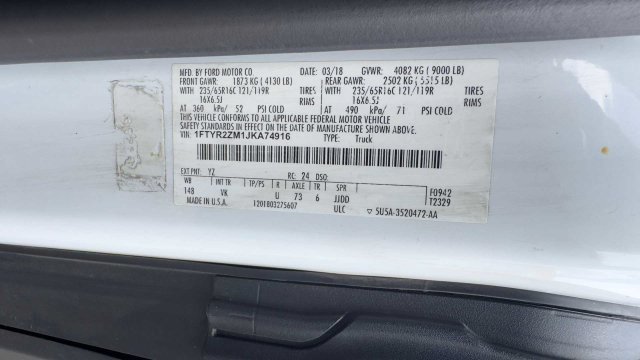 Used 2018 Ford Transit 250 148 Low Roof RWD image 15