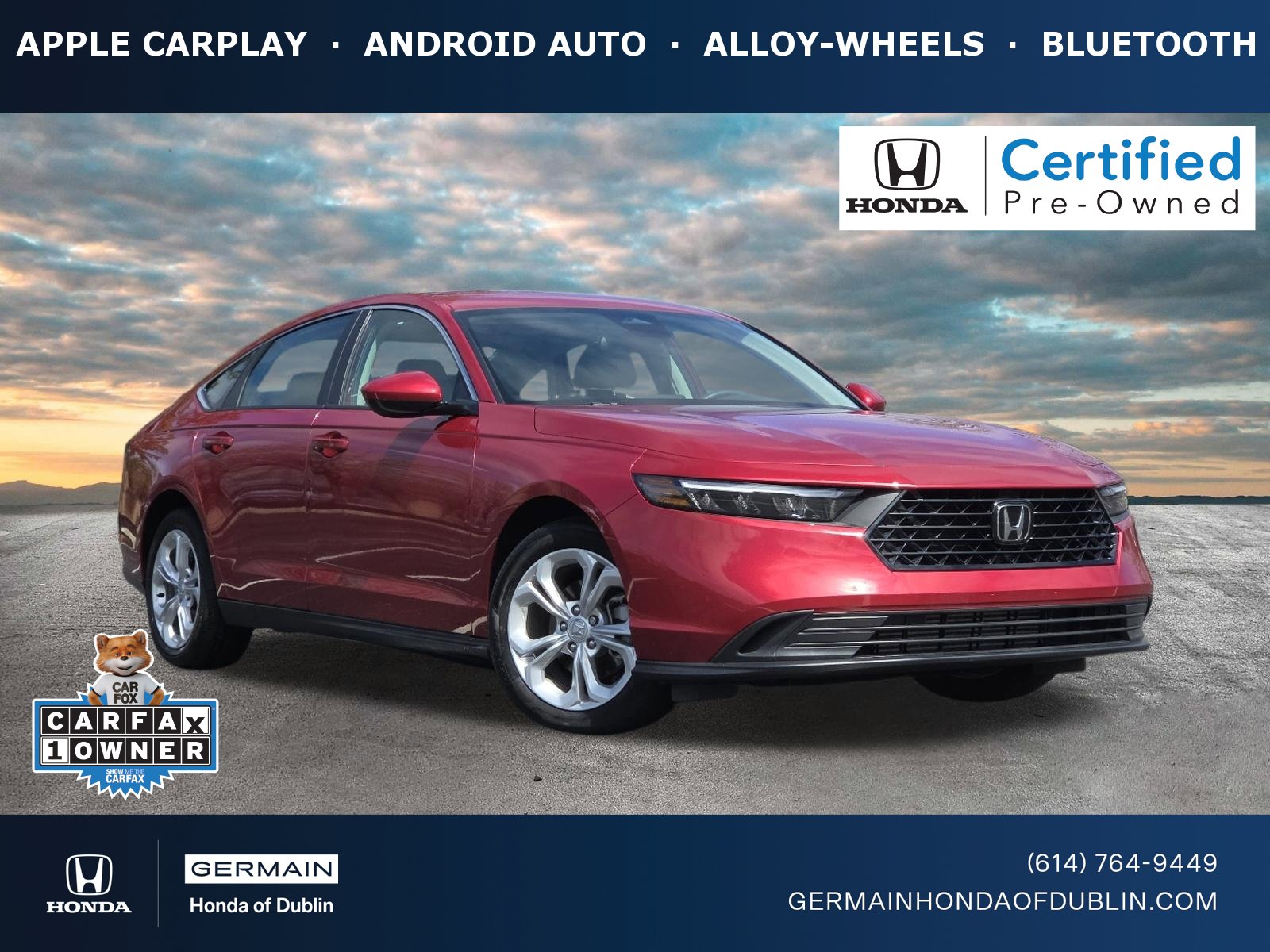 Certified 2024 Honda Accord LX