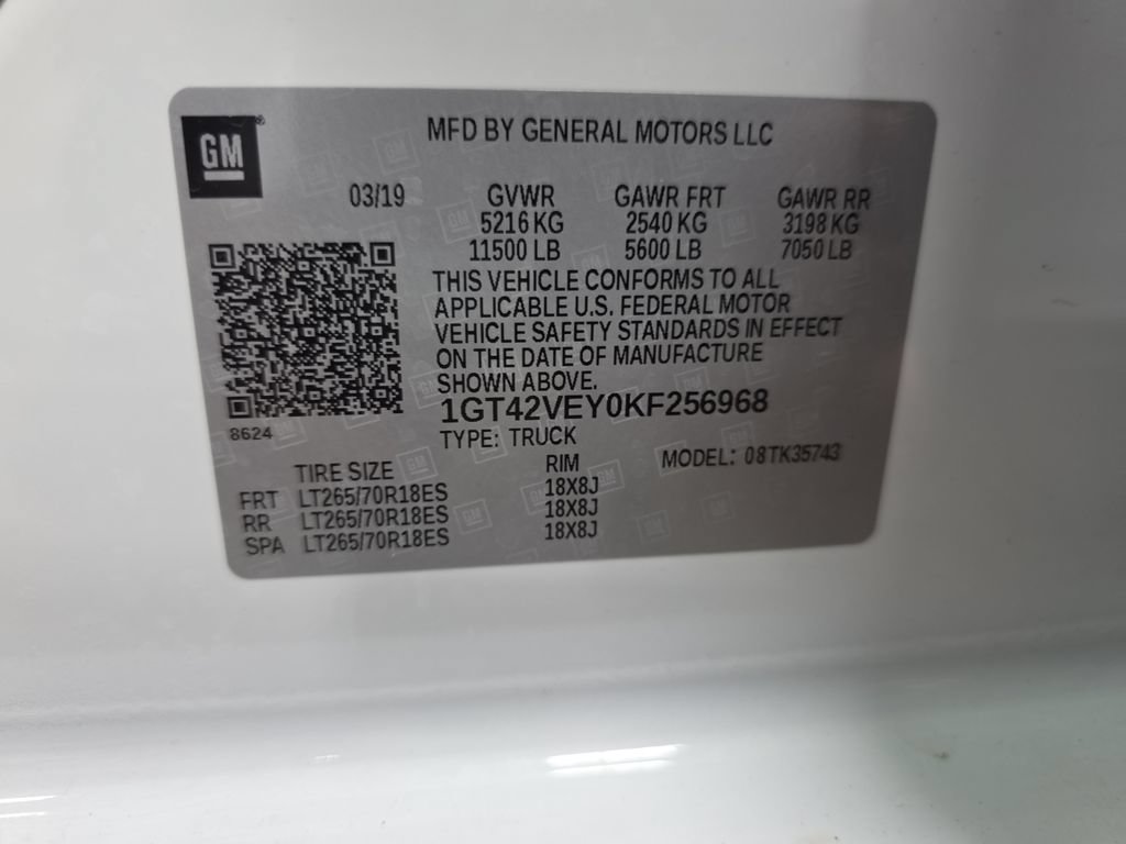 Used 2019 GMC Sierra 3500 SLT w/ Duramax Plus Package AWD/4WD image 34