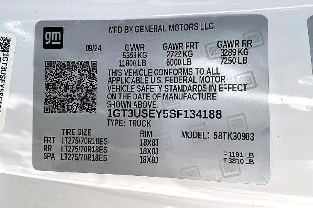 New 2025 GMC Sierra 3500 Pro w/ Snow Plow Prep/Camper Package AWD/4WD image 12