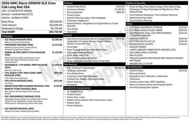 New 2026 GMC Sierra 3500 SLE w/ SLE Value Package image 27
