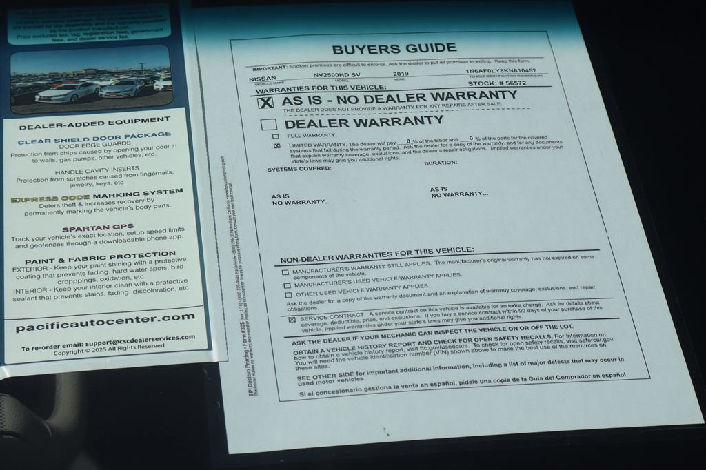 Used 2019 Nissan NV 2500 SV image 48