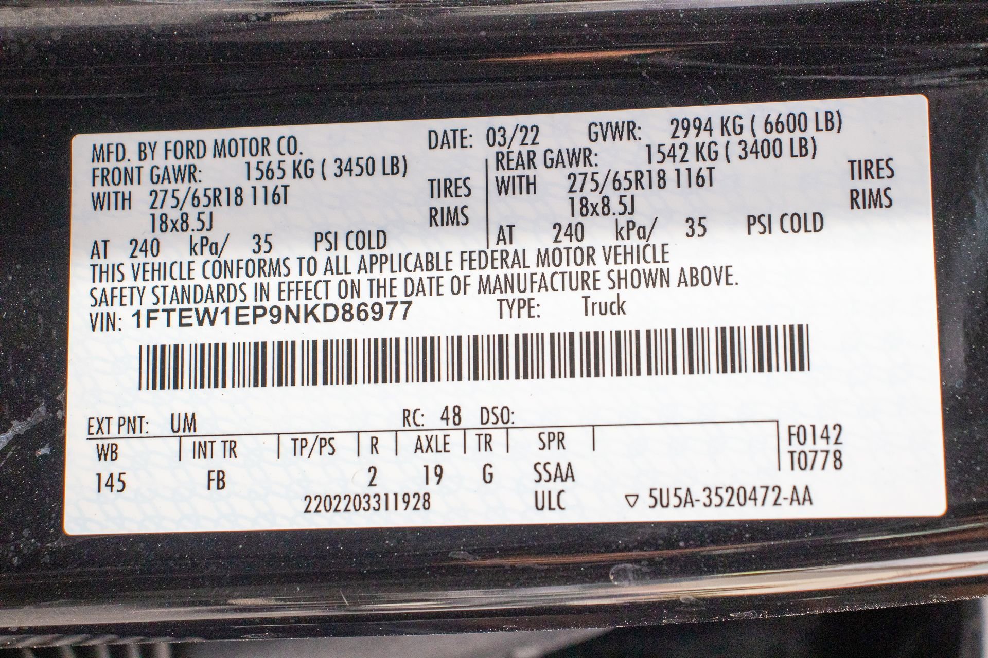 Used 2022 Ford F150 XLT w/ Equipment Group 302A High image 37