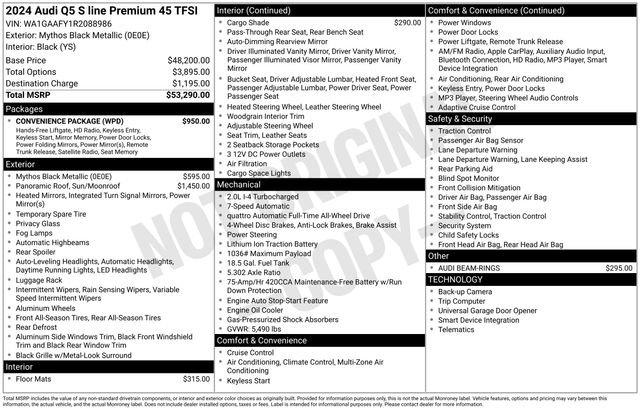 Used 2024 Audi Q5 2.0T Premium w/ Convenience Package image 4