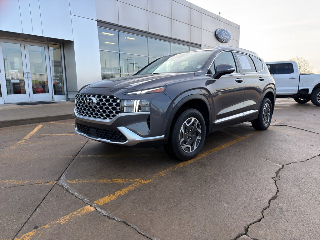 Used 2021 Hyundai Santa Fe Blue image 1