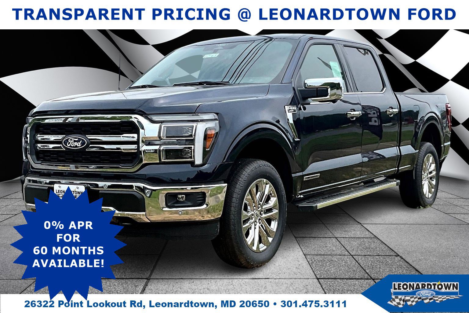 New 2025 Ford F150 Lariat w/ Equipment Group 502A High