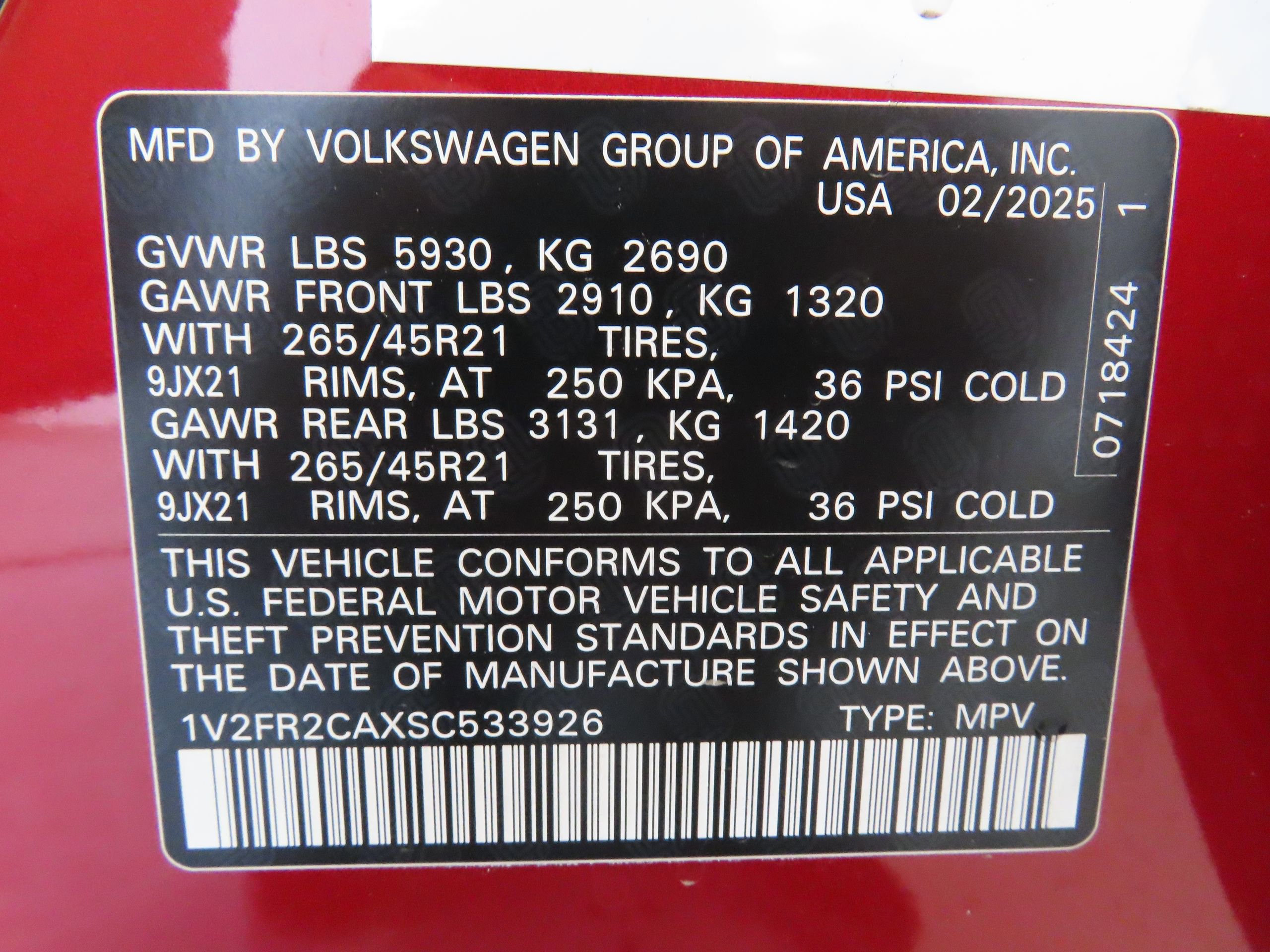 New 2025 Volkswagen Atlas SEL Premium R-Line AWD/4WD image 31