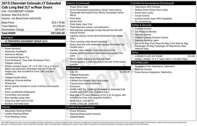 Used 2015 Chevrolet Colorado LT RWD image 20