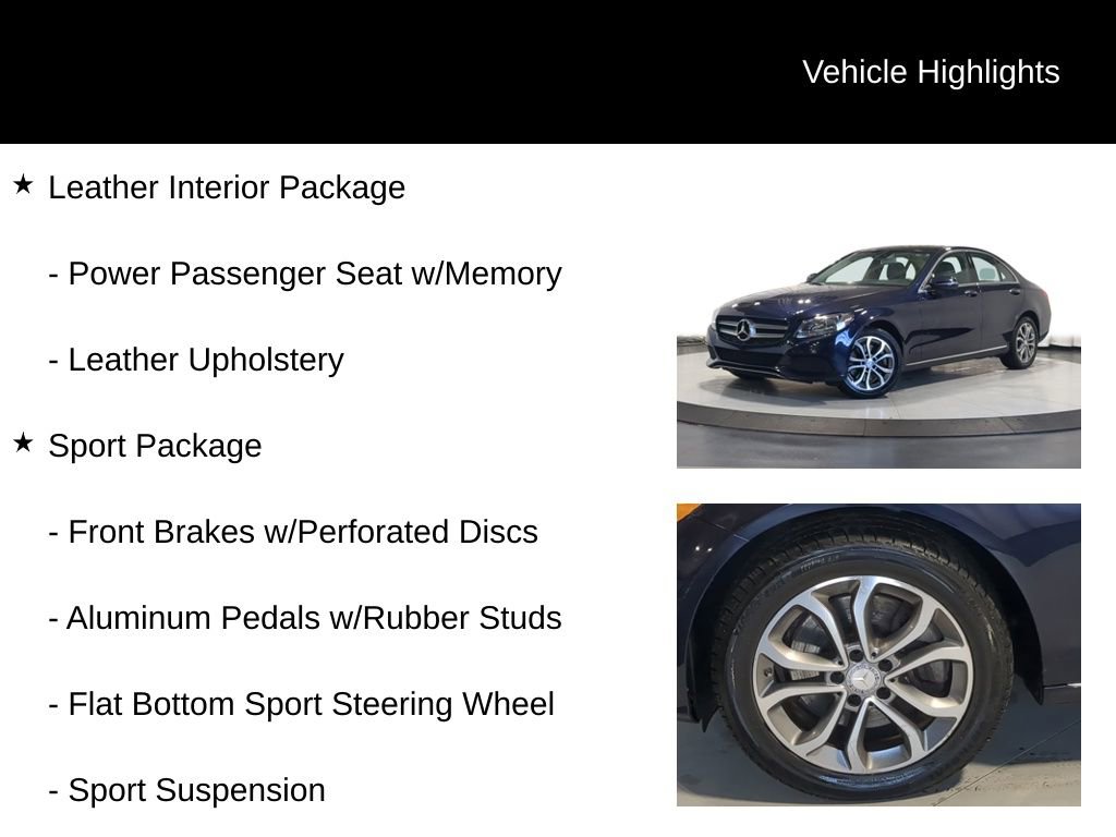 Used 2017 Mercedes-Benz C 300 4MATIC Sedan image 6