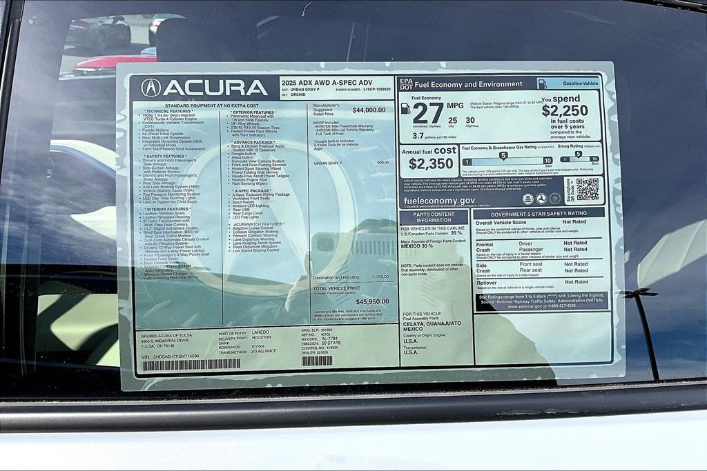 New 2025 Acura ADX A-Spec image 29