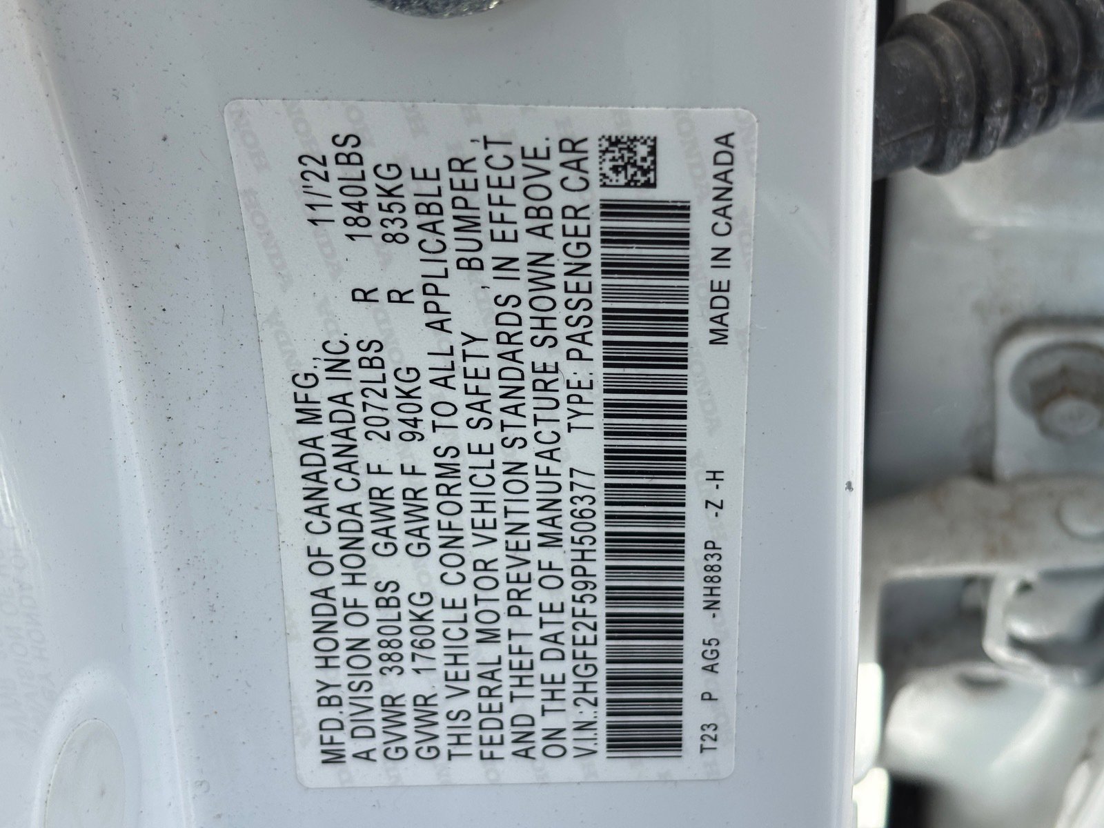 Certified 2023 Honda Civic Sport image 23