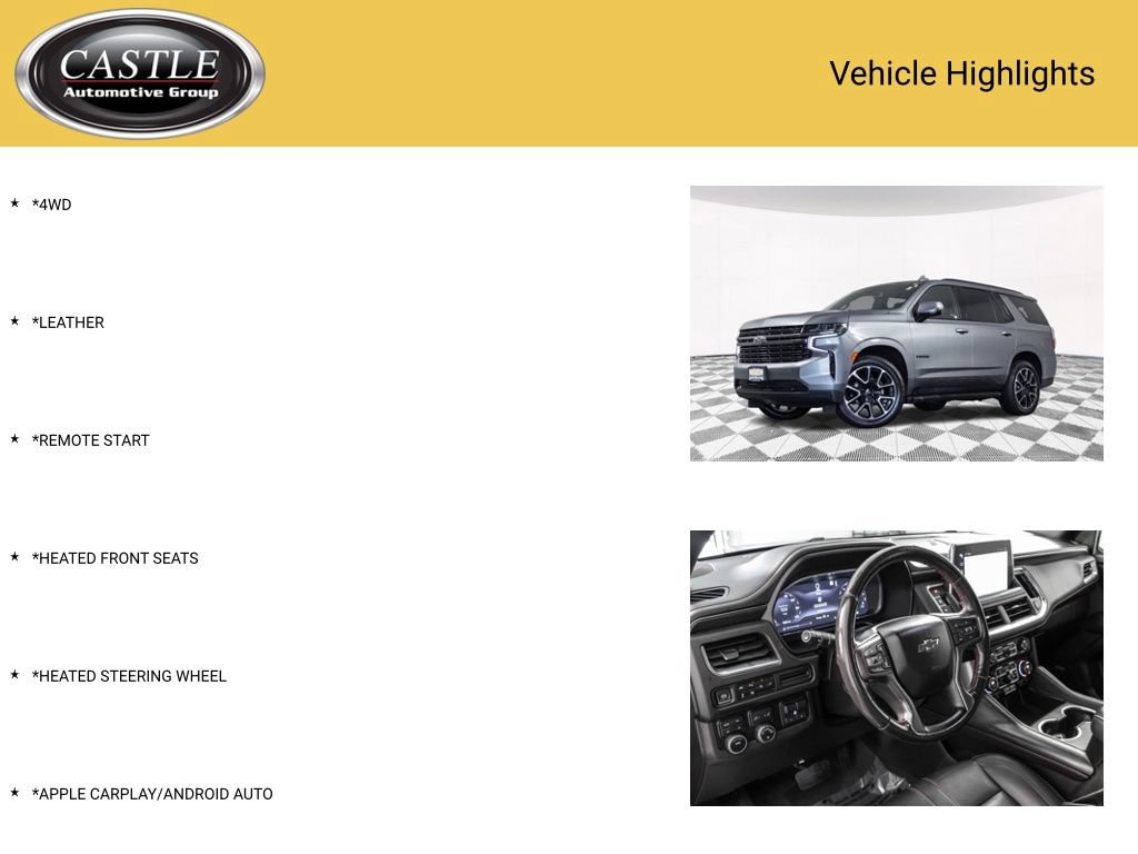 Used 2022 Chevrolet Tahoe RST w/ Luxury Package AWD/4WD image 3