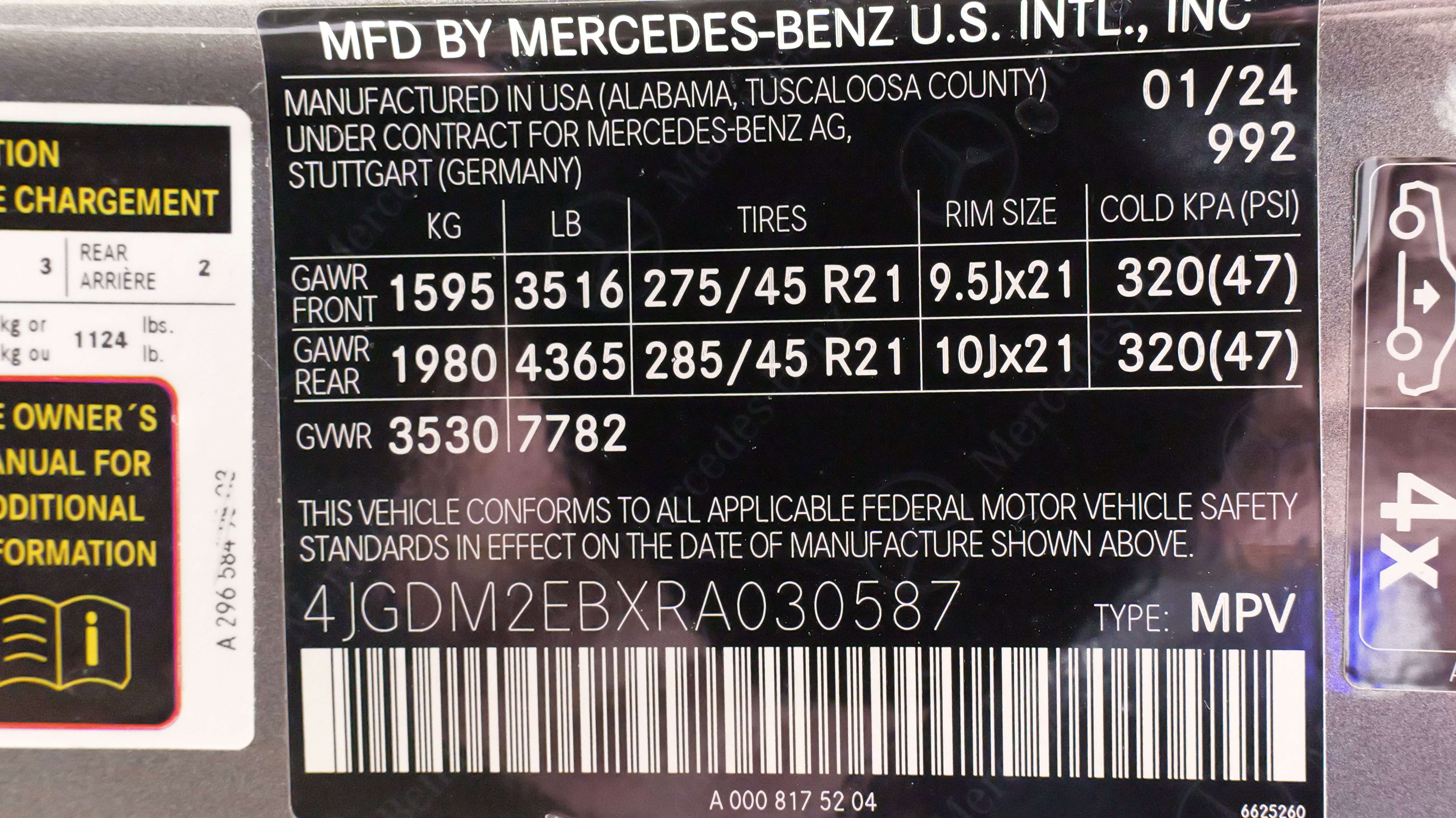 Used 2024 Mercedes-Benz EQS 450+ 4MATIC SUV image 73