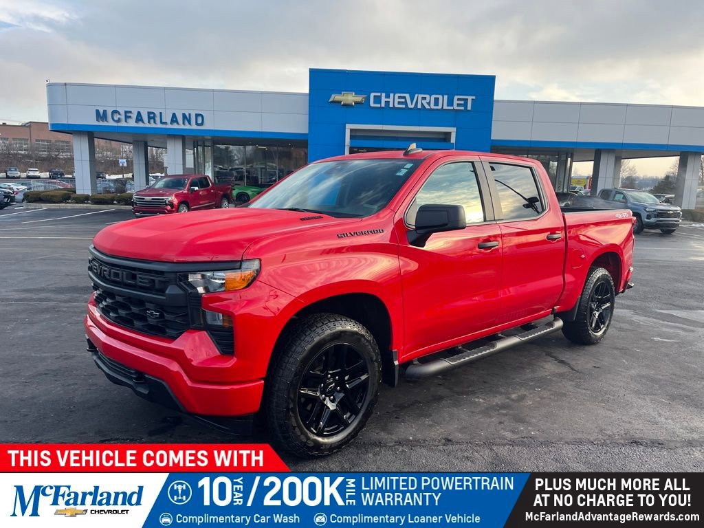 Used 2025 Chevrolet Silverado 1500 Custom w/ Turbomax Blackout Package image 1