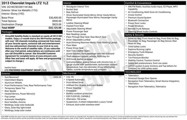 Used 2013 Chevrolet Impala LTZ image 23