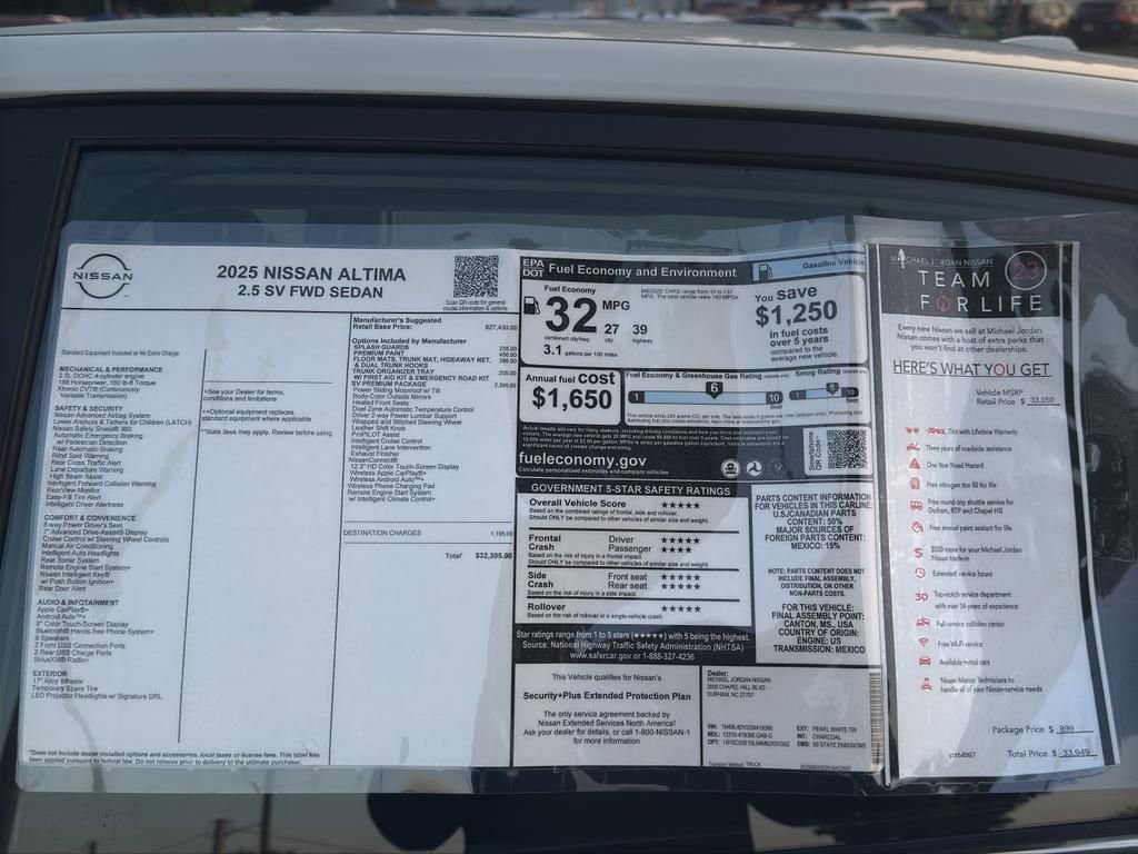 New 2025 Nissan Altima 2.5 SV w/ SV Premium Package image 12